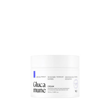 VT COSMETICS Glucamune Cream, Soothing&Calming, Light-weight Cream, Vegan mucin for All Skin Types (3.38 fl Oz/100ml)